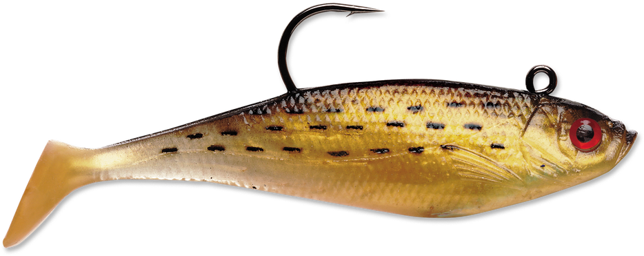 Storm Wildeye Swim Shad - Storm Wildeye Swim Shad 3" Golden Mullet 1/4 Oz. (1000x715), Png Download