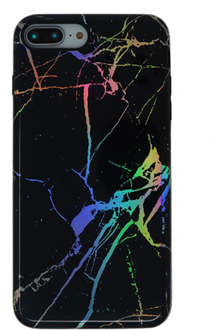 Vector Freeuse Stock Kimbyr Com Black Marble Holo - Blueblack-gold Marble Galaxy Impress Metal Print (480x480), Png Download