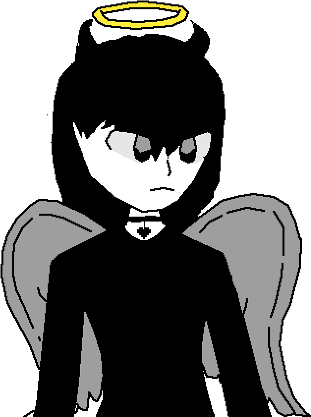 Alice The Fallen Angel - Cartoon (1000x1000), Png Download
