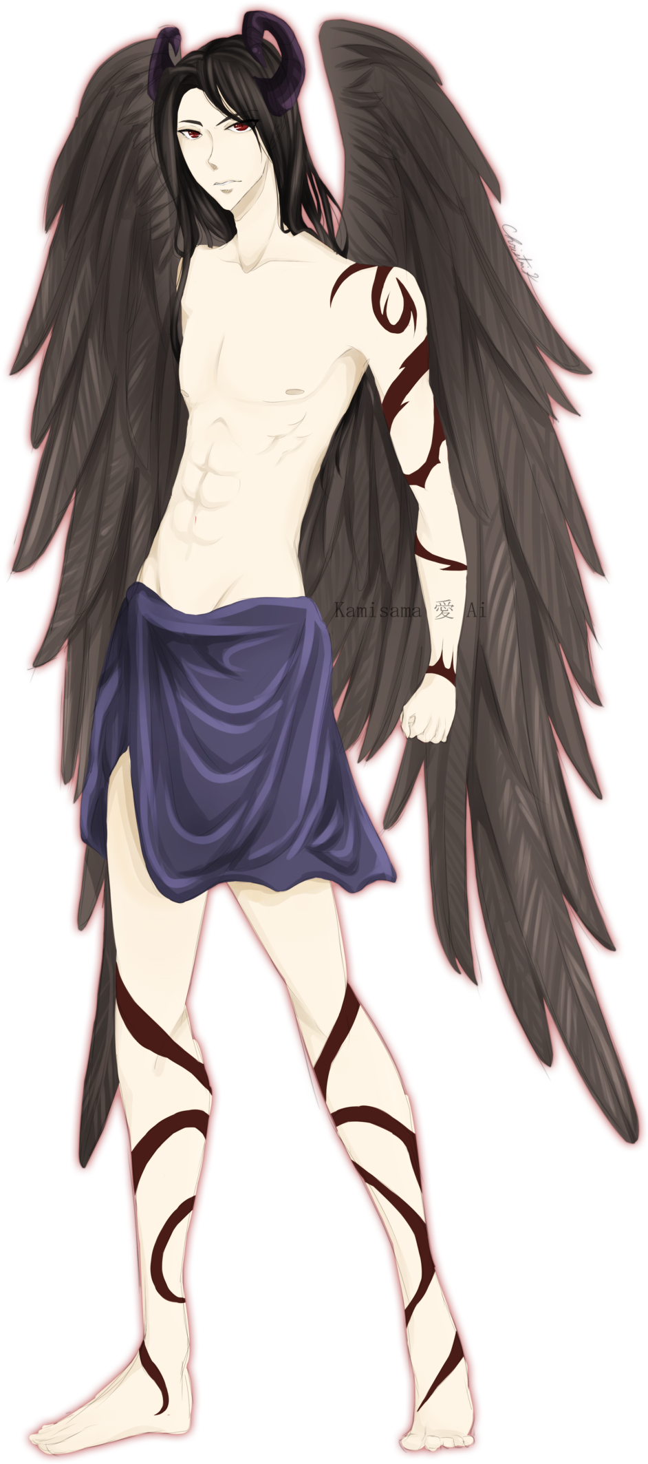 Fallen Angel Lucifer Anime (1280x2240), Png Download