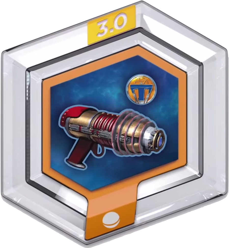 The Retro Ray Gun Power Disc - Disney Infinity General Grievous Disc (950x1023), Png Download
