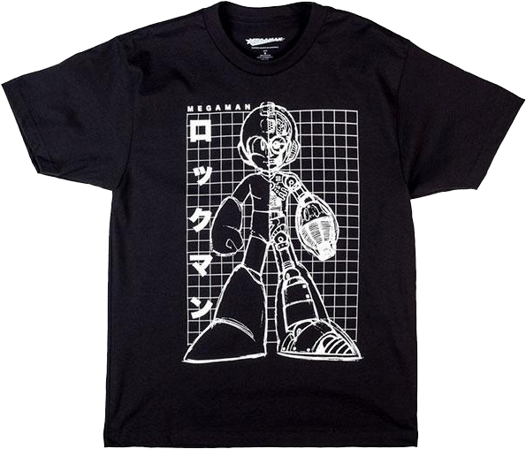Mega Man Grid Tee - Hong Kong Souvenir T Shirts (700x700), Png Download