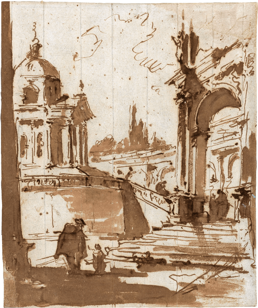 Francesco Guardi Drawings (1599x1107), Png Download