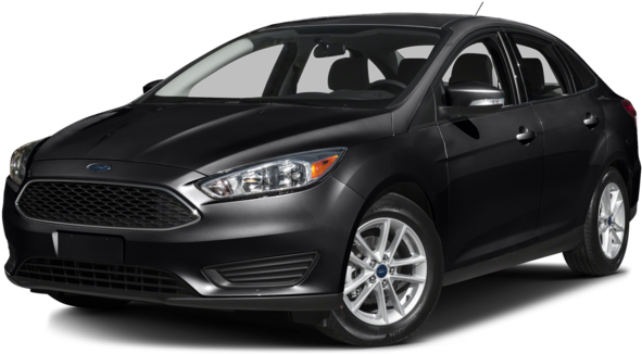2018 Ford Focus Se Sedan - 2015 Black Ford Focus Sedan (640x480), Png Download