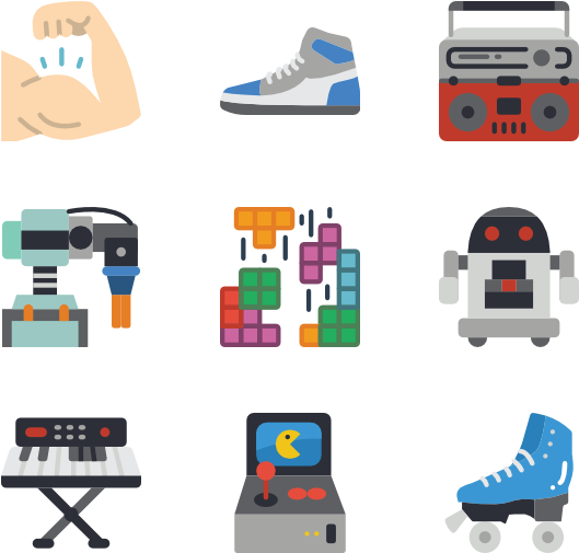 Eighties (600x564), Png Download