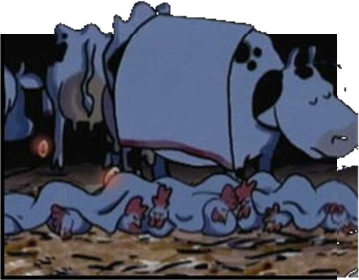 Cows Had Electric Blankets - Cows With Electric Blankets (1171x1127), Png Download