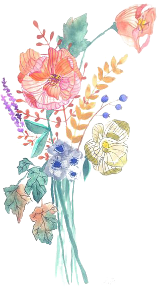 Banner Free Bouquet Transparent Watercolour Flower - Watercolours Bouquet Of Flowers Painting (564x730), Png Download