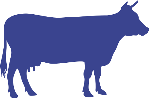 Chicken Pig Cow Goat Silhouette (600x600), Png Download