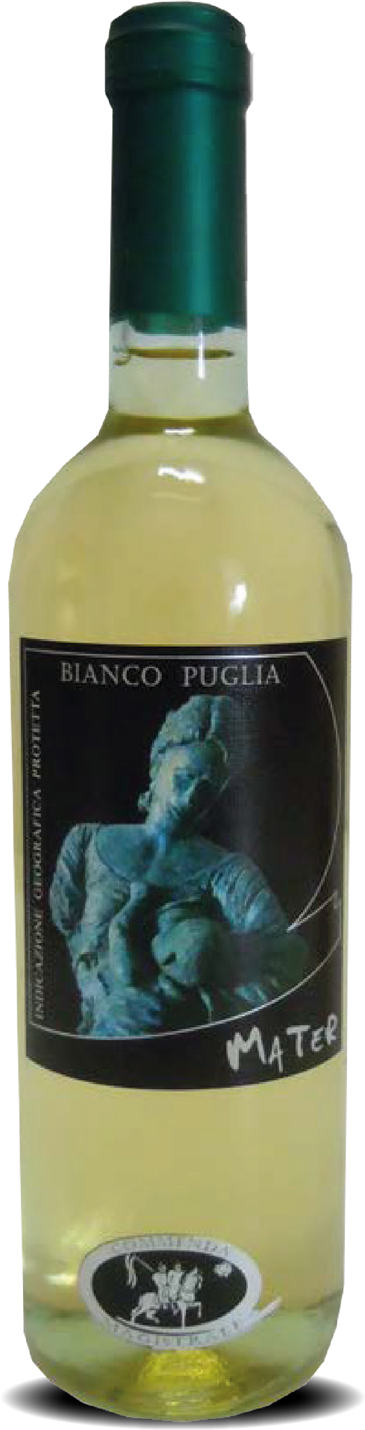 Mater Bianco Puglia Igp - Wine Bottle (1400x2585), Png Download