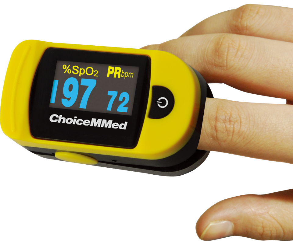 Oxywatch C20 Pulse Oximeter - Heart Rate Measured By Finger (961x792), Png Download