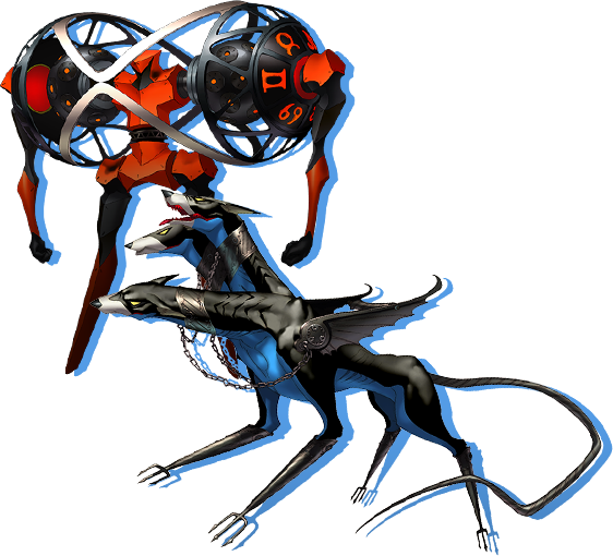 Persona 4 Arena Ultimax Is Coming Fall 2014 To The - Azrael Shin Megami Tensei Render (562x510), Png Download