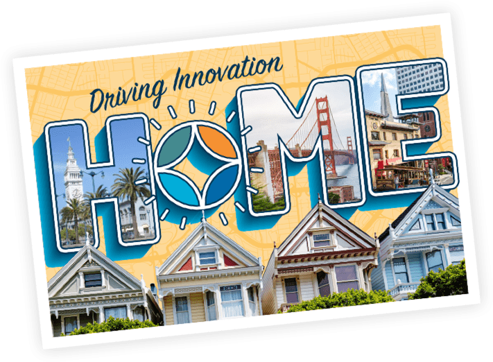 Driving Innovation Home Postcard - Painted Ladies (720x530), Png Download