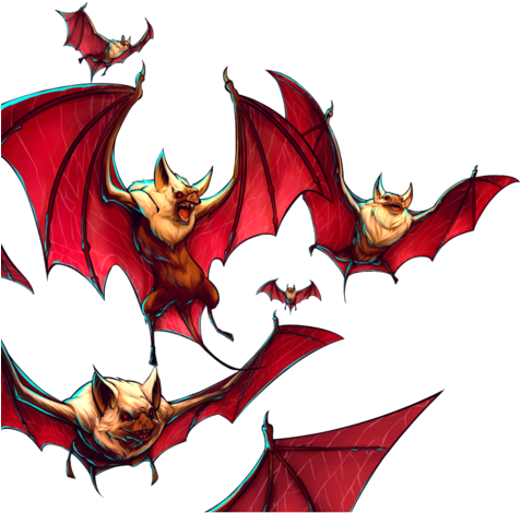 Troop Bat Swarm - Bat Swarm (480x480), Png Download