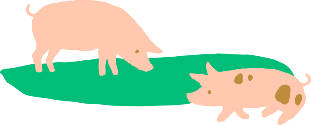 Pigs-landscape - Gulu Project Inc (1000x404), Png Download