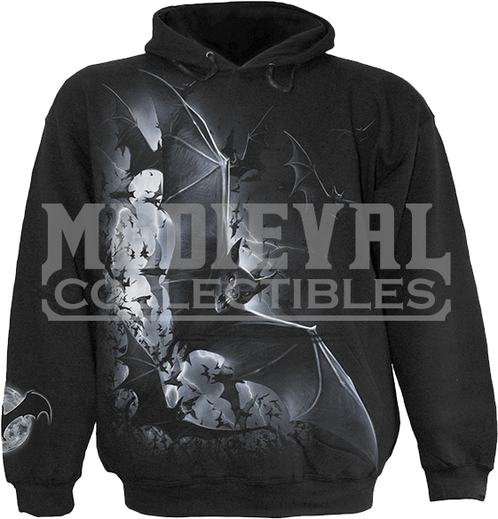 "nightfall Bats Hoodie" (600x600), Png Download