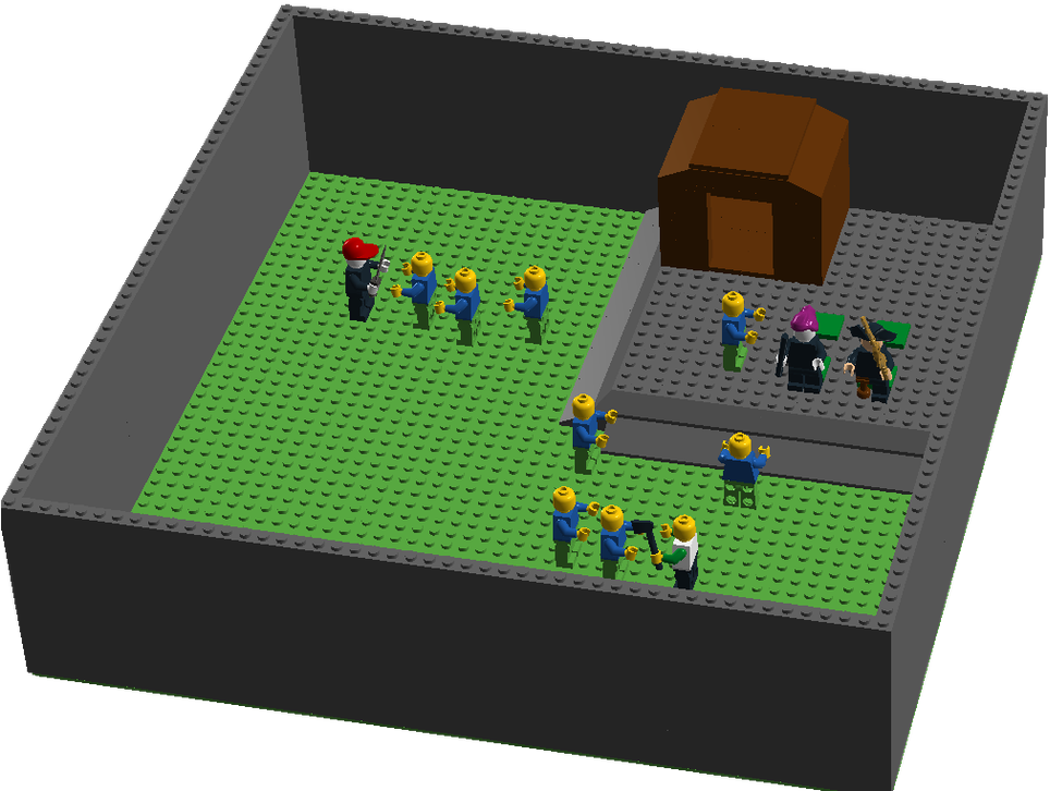 Lego Roblox Noob Invasion - Lego Roblox Noob (1600x844), Png Download