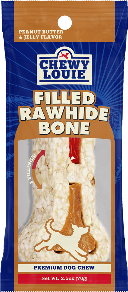 804102 Chewylouie Pbj Rawhidebone 3d Packaged Front - Peanut Butter And Jelly Sandwich (1000x1000), Png Download
