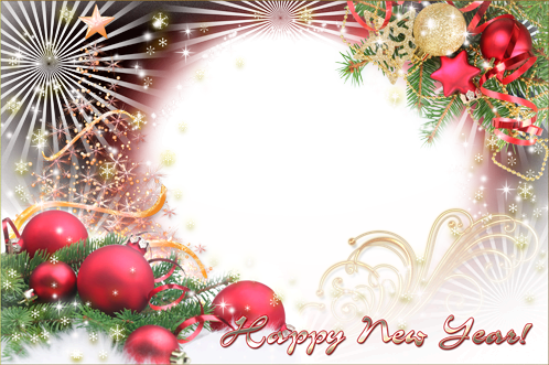 New Year - Happy New Year Frames 2017 (498x331), Png Download