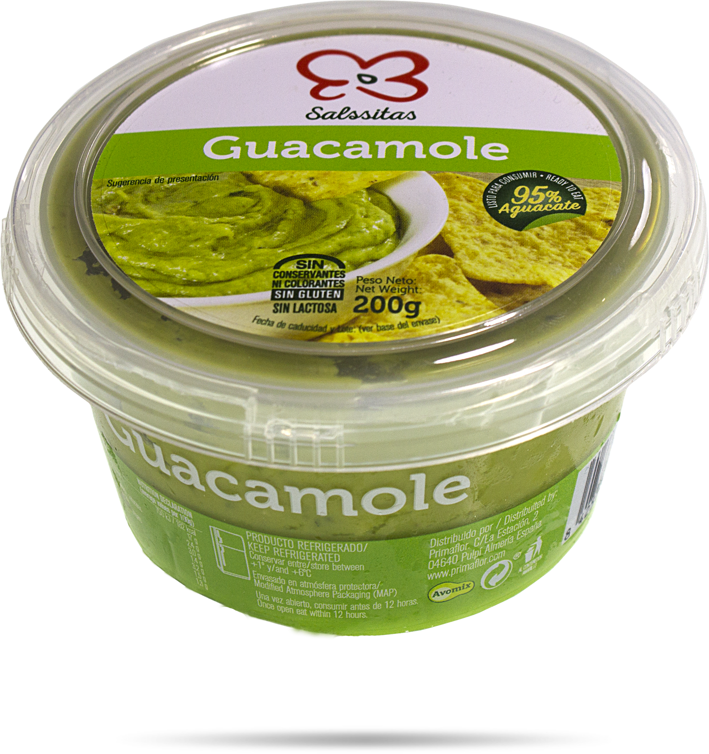 Guacamole Envase 200 Gr (5184x3456), Png Download