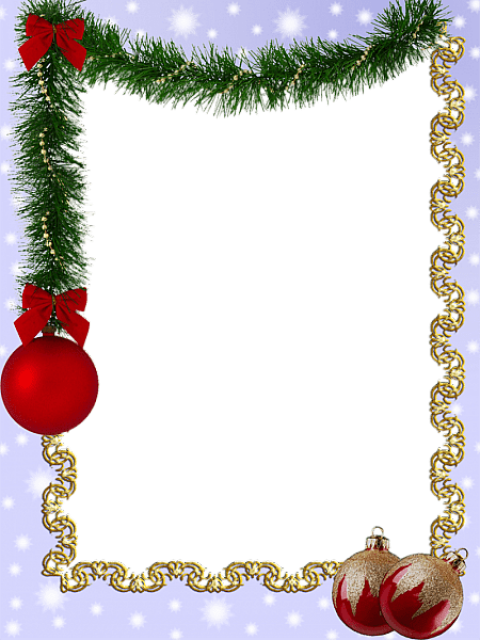 Frame-88 - Esferas Navideñas Png Marcos (337x450), Png Download