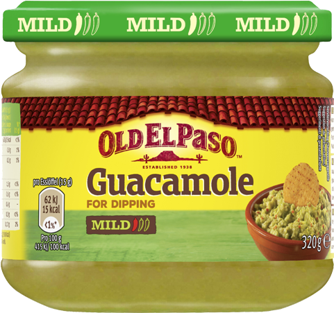 Guacamole Dip - Old El Paso Stand Stuff Soft Taco Kit (800x450), Png Download