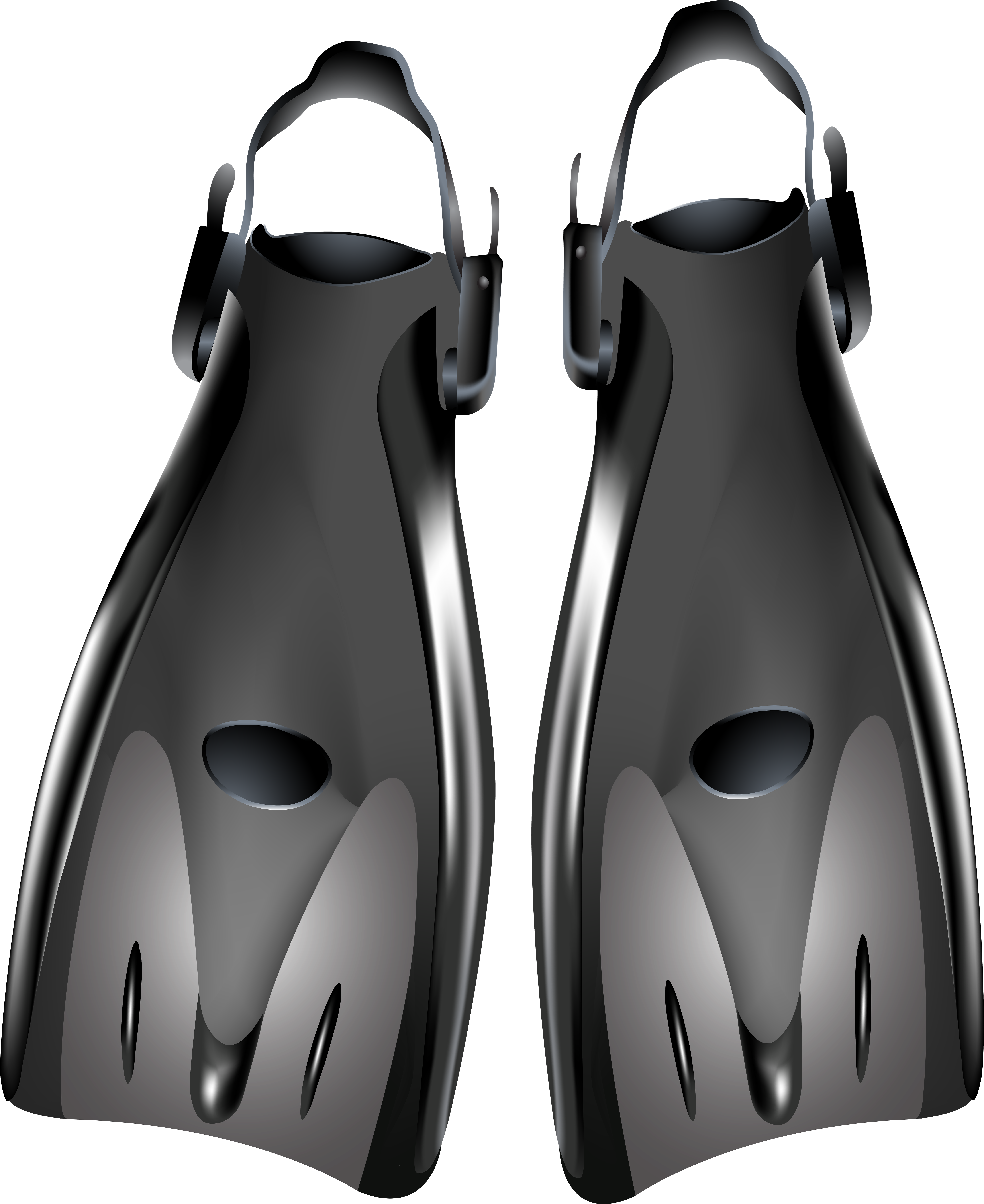 Clip Royalty Free Stock Diving Fins Png Clip Art Best (6537x8000), Png Download