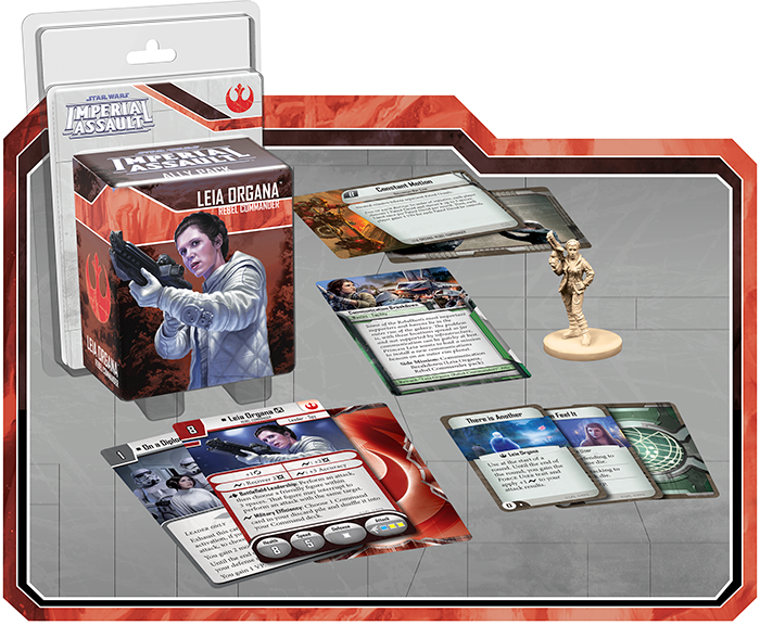 Leia Organa, Rebel Commander Ally Pack Preview For - Star Wars Imperial Assault Leia Organa Ally Pack (700x576), Png Download