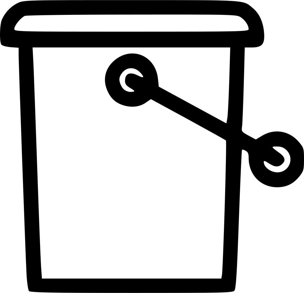 Mixing Paint Bucket Sand Back Comments - Coloring Book (980x946), Png Download