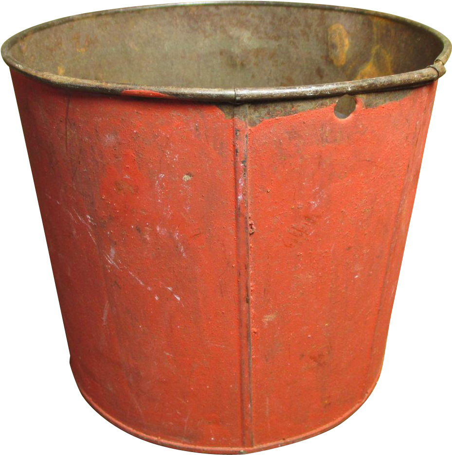 Grandma's Wonderful Old Vintage Metal Maple Syrup Sap - Old Paint Bucket Png (935x935), Png Download