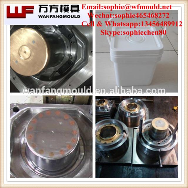 Plastic Paint Bucket Mould/oem Custom Design Plastic - Bucket (640x638), Png Download