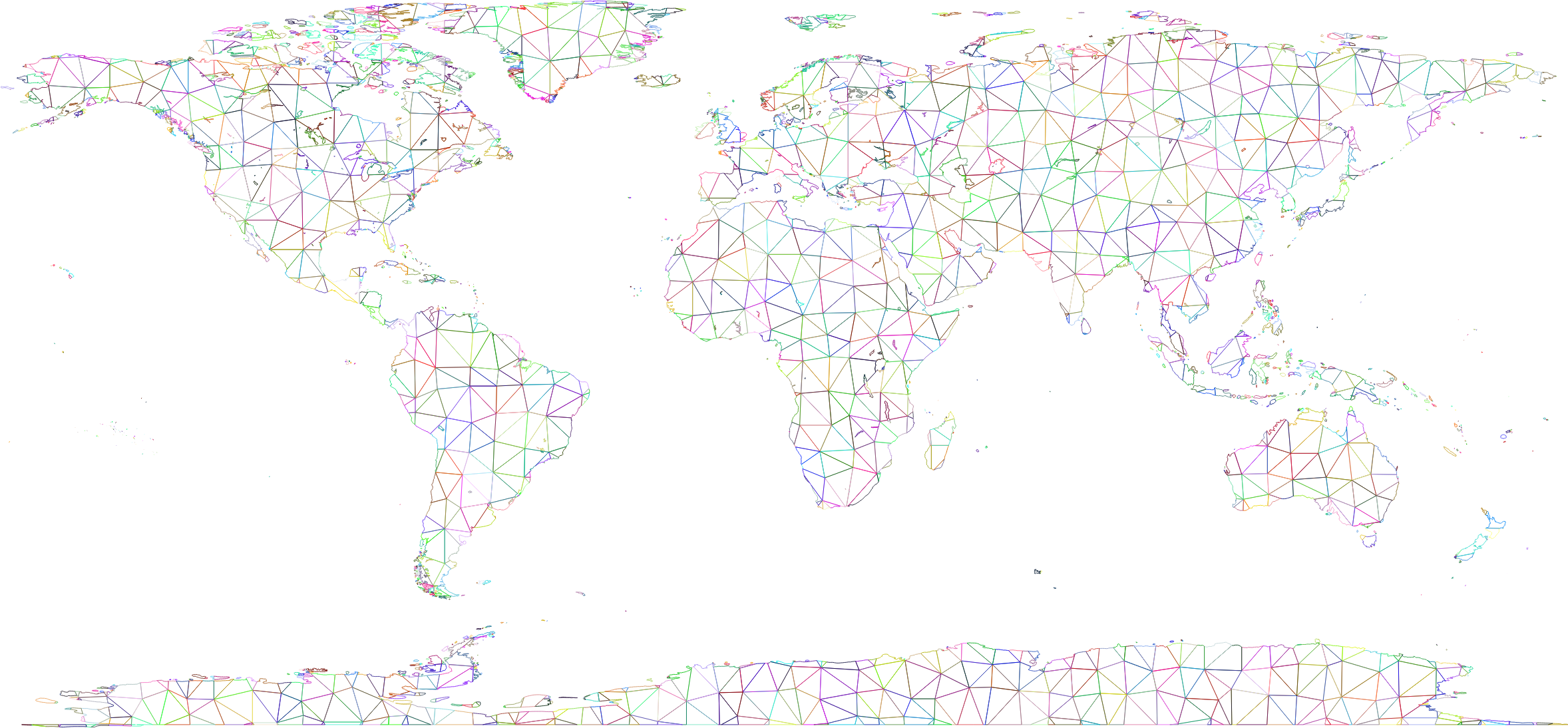World Map Png Vector Download (2356x1094), Png Download