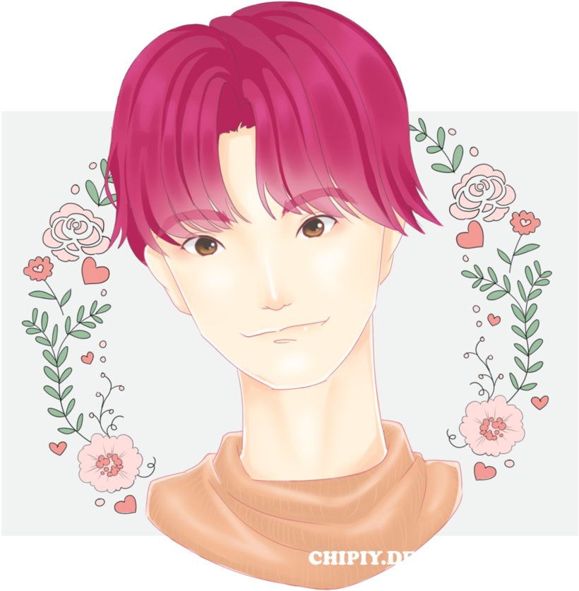 Jhope Drawing Run - Bts (894x894), Png Download