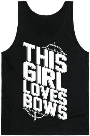 This Girl Loves Bows Tank Top - T-shirt (484x484), Png Download