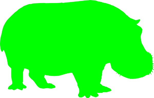 How To Set Use Green Hippo Clipart (600x382), Png Download