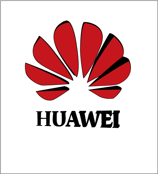 Image 3d Logo - Huawei Logo Png Black (612x792), Png Download