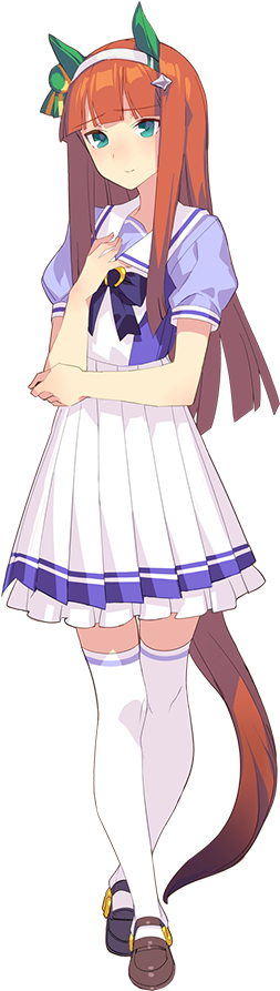 2 Silence Suzuka - Silence Suzuka Uma Musume (343x951), Png Download
