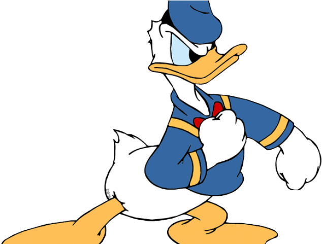 Donald Duck Clipart Impatient - Angry Donald Duck Png (640x480), Png Download