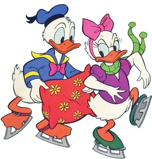 Donald Duck - Daisy Duck (504x526), Png Download