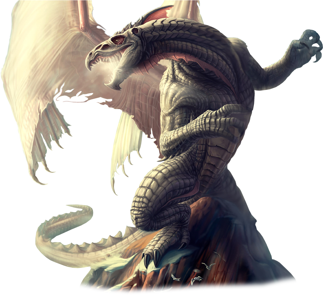Fantasy Dragon Png Transparent Image - Fantasy Dragon Png (1285x1137), Png Download