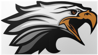 Mascot Head Of An Eagle Vector Illustration Poster - East Dayton Christian School (400x400), Png Download