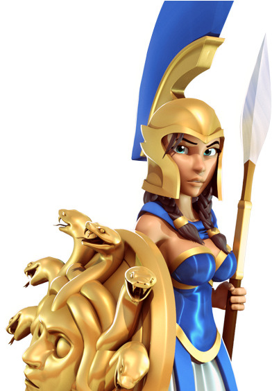 Athena - Png - Gods Of Olympus Athena (403x563), Png Download