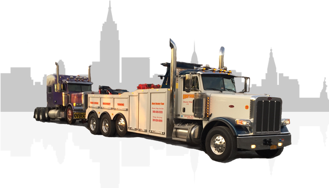 Live 24/7 Service - Truck (758x387), Png Download