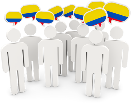Illustration Of Flag Of Colombia - Malaysian People Icon Png (640x480), Png Download