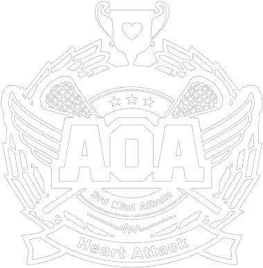 Aoa Logo - Aoa Heart Attack (400x400), Png Download