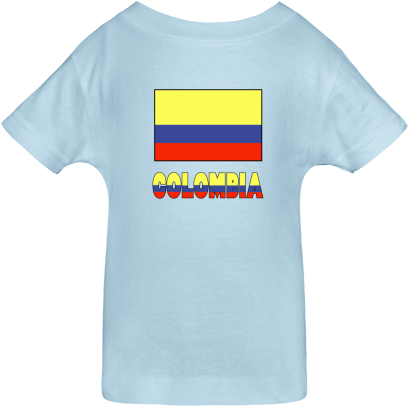 Columbia Flag & Word - Active Shirt (480x480), Png Download