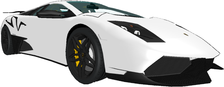 Lamborghini Drawing Diablo - Lamborghini Murcielago Sv Png (900x450), Png Download