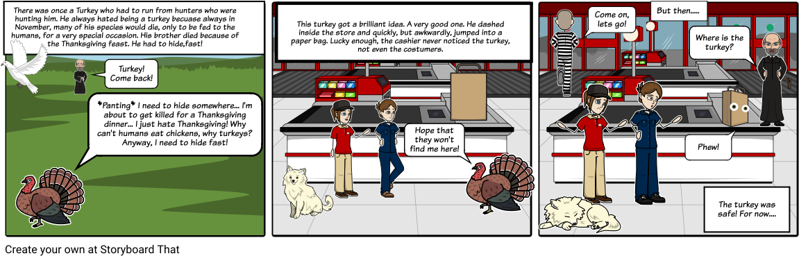Thanksgiving Turkey - Cartoon (1164x385), Png Download