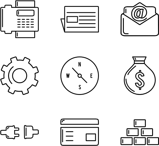 100 Stroke Icons - Stroke Icons (600x564), Png Download