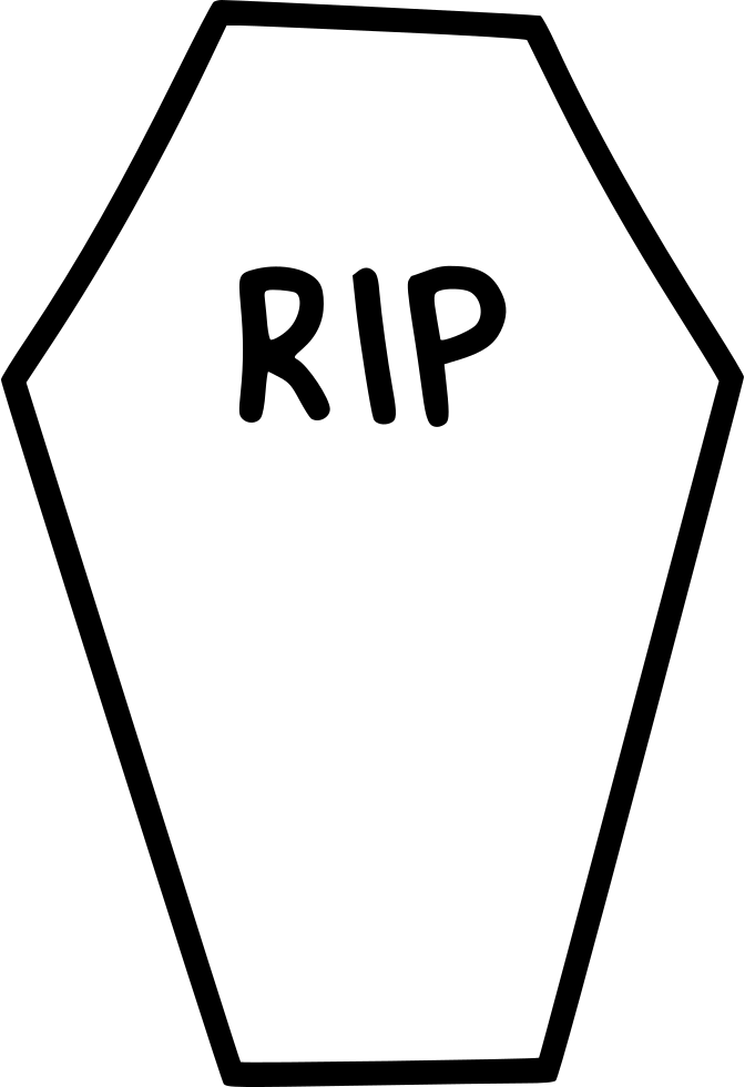 Coffin Casket Rip Death Funeral Comments - Grave Png (672x980), Png Download