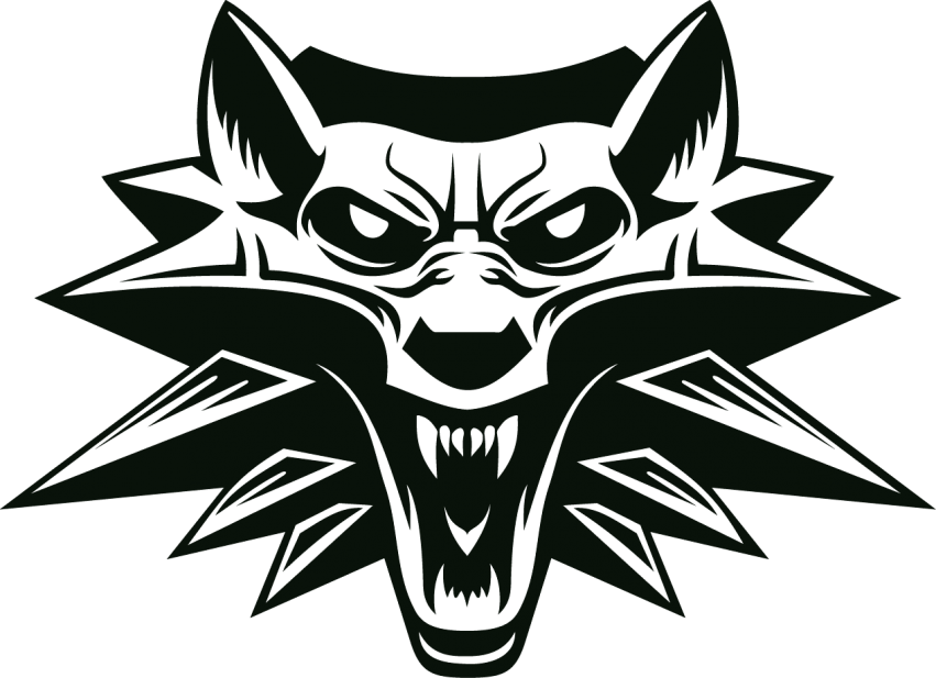 Free Png The Witcher Logo Png Images Transparent - Witcher Logo (851x617), Png Download